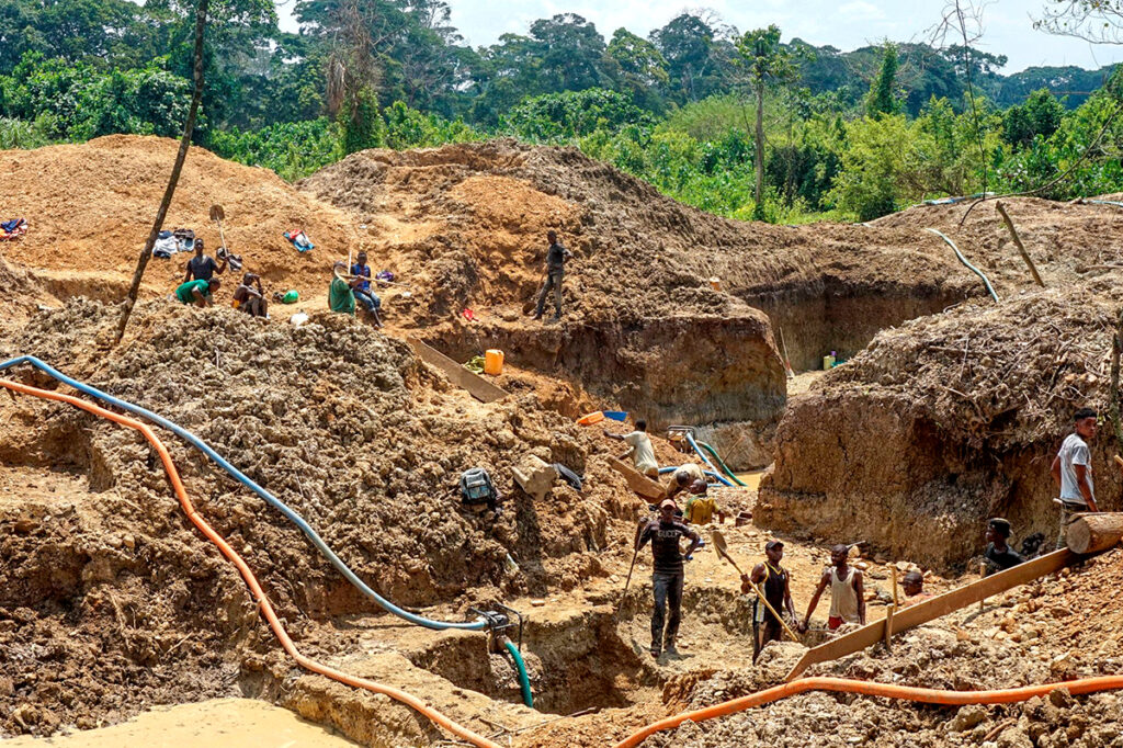 gold mining in congo